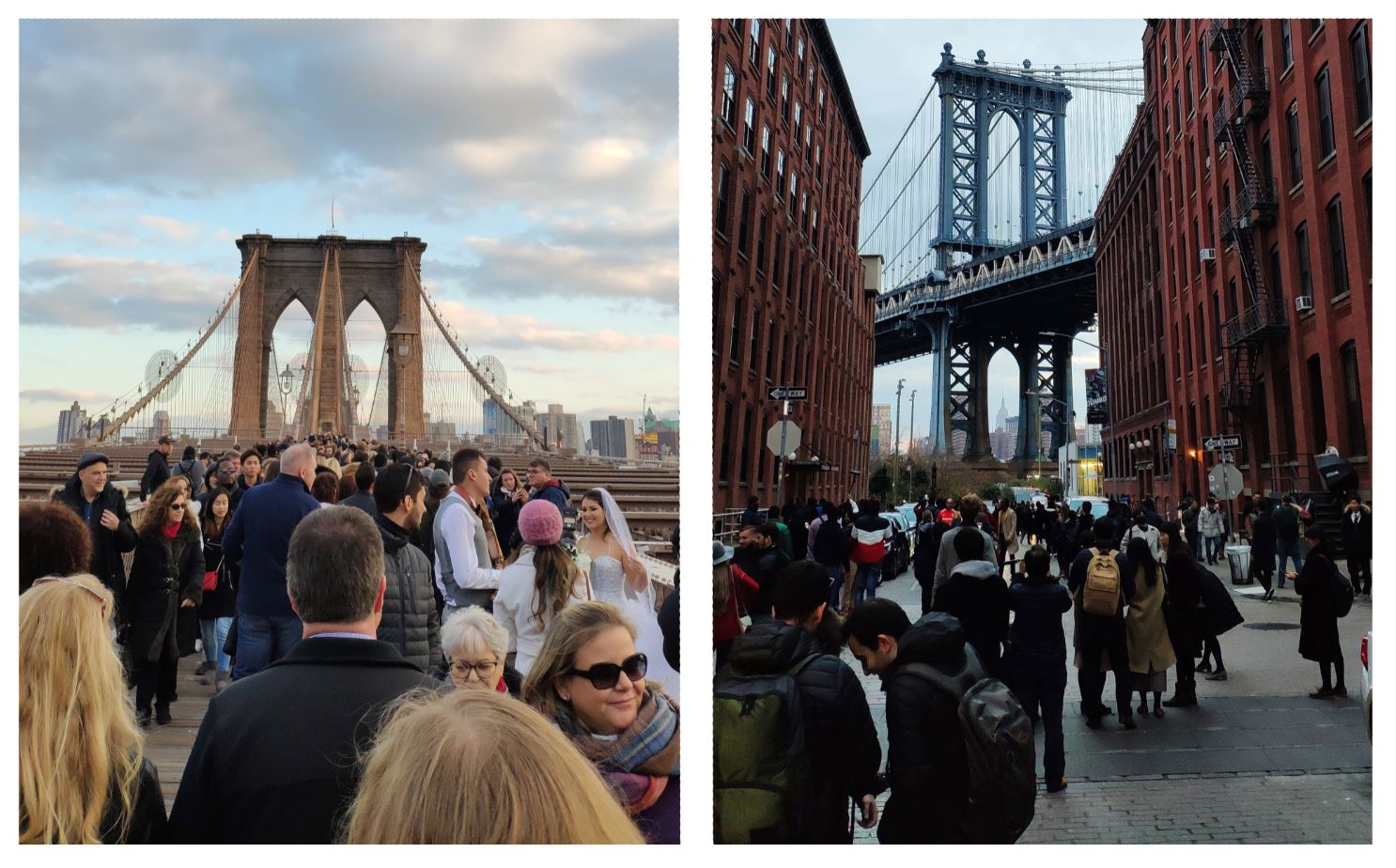 Puente de Brooklyn y Washington St a rebosar