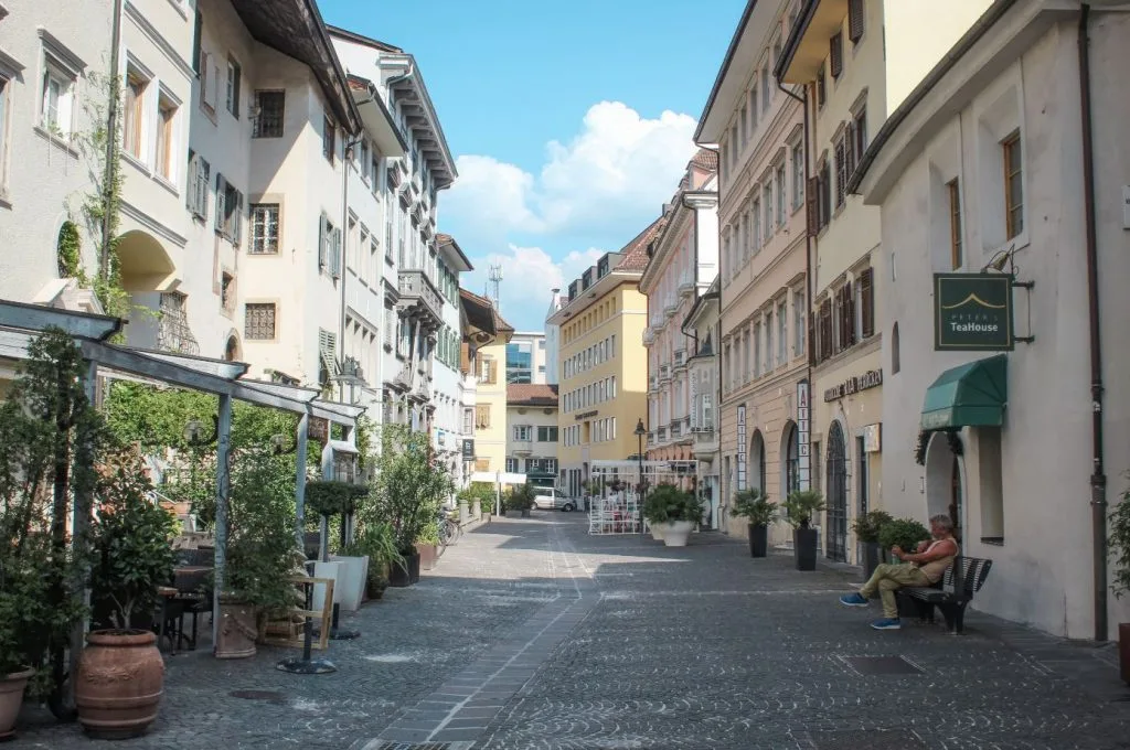 Una calle de Bolzano