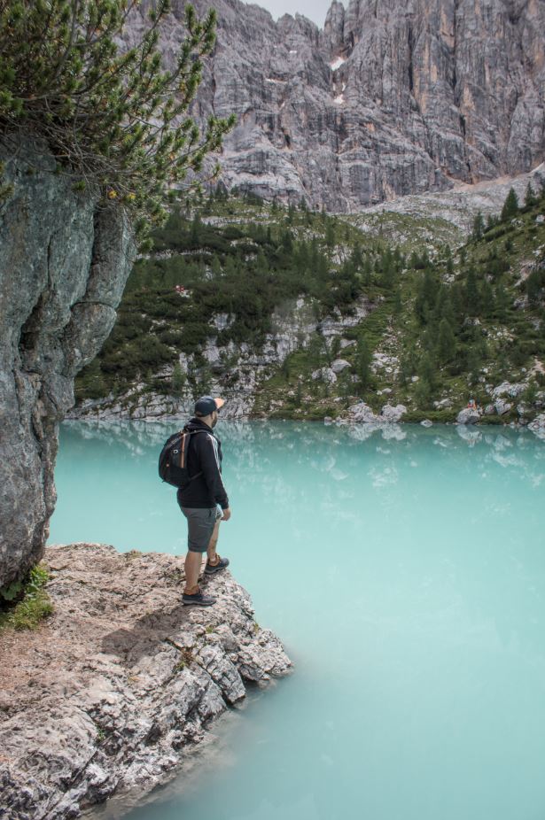 Observando el Lago Sorapis 2